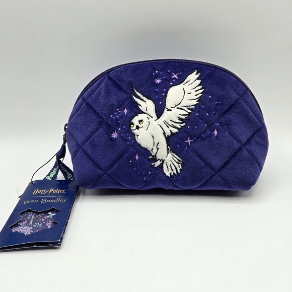 Vera Bradley Harry Potter Clamshell Cosmetic Forbidden Forest Bag Pouch - Picture 1 of 7